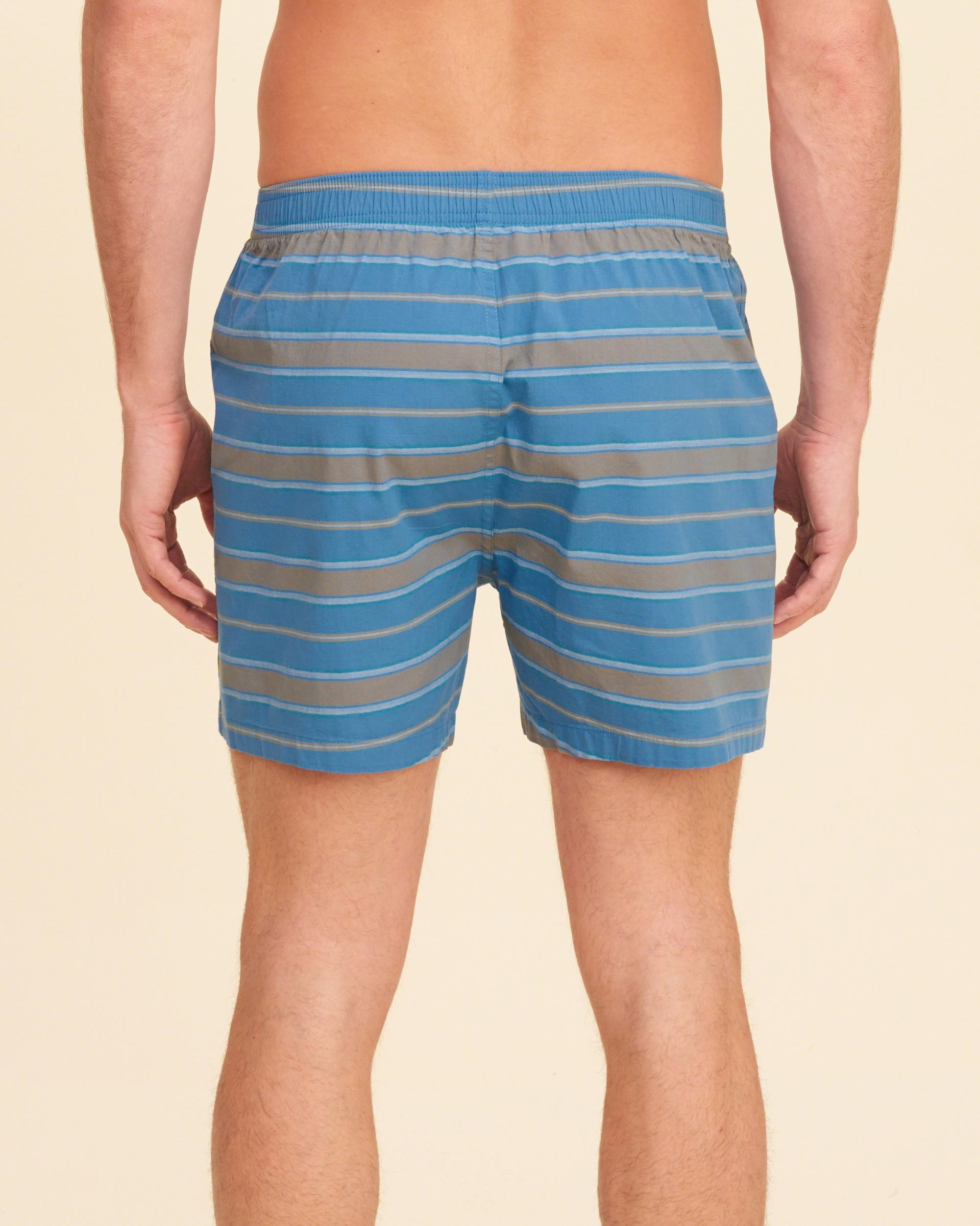 Lyst Hollister Stripe Woven Boxer in Blue for Men